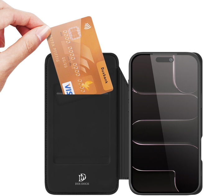 Чохол-книжка Dux Ducis Skin Pro для Apple iPhone 17 Air Black (6971824153187) - зображення 6