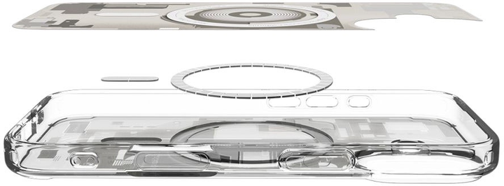 Etui plecki Spigen Ultra Hybrid MagSafe Case do Apple iPhone 17 Zero One Titanium (8800283315189) - obraz 7