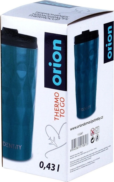 Kubek termiczny Orion stalowy Turkusowy 430 ml (8592381170813) - obraz 9