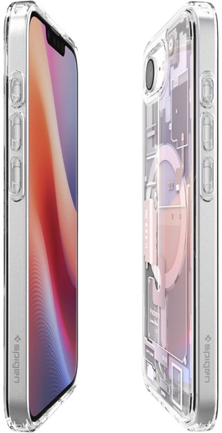 Etui plecki Spigen Ultra Hybrid MagSafe Case do Apple iPhone 16e Zero One White (8809971239721) - obraz 7