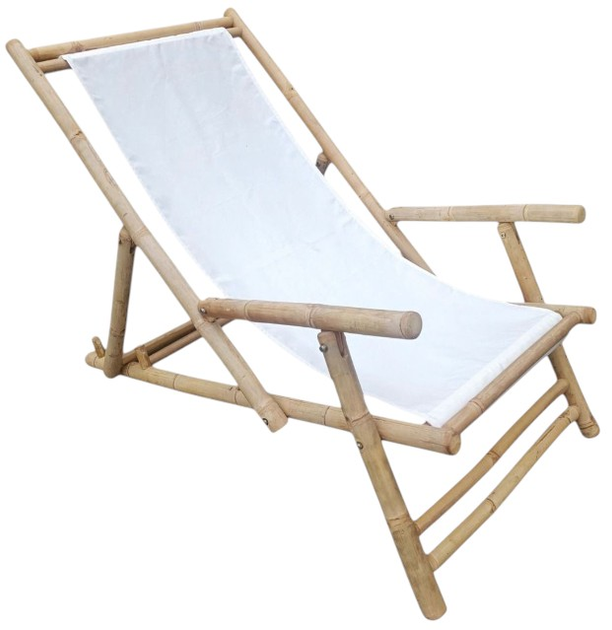 Leżak HOMLA 741838 MARE 59 x 107 x 85 cm Biały (5906496741838) - obraz 1