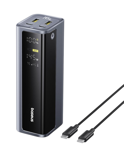 УМБ Baseus EnerGeek GP12 20800 mAh 145W Grey (6932172687571) - зображення 1