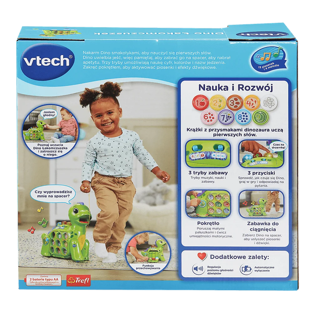 Zabawka interaktywna Vtech Dino Łakomczuszek (5900511619560) - obraz 4