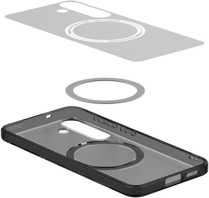 Etui plecki Spigen Ultra Hybrid MagSafe Case do Samsung Galaxy S25 Frost Black (8809971238366) - obraz 7