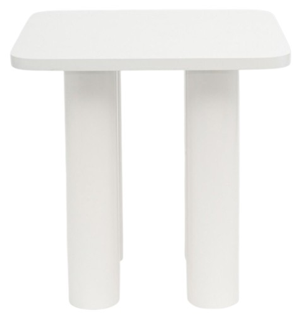 Stolik kawowy HOMLA 746697 DRUVA 40 x 40 x 40 cm biały (5906496746697) - obraz 1