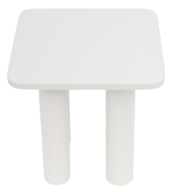 Stolik kawowy HOMLA 746697 DRUVA 40 x 40 x 40 cm biały (5906496746697) - obraz 2