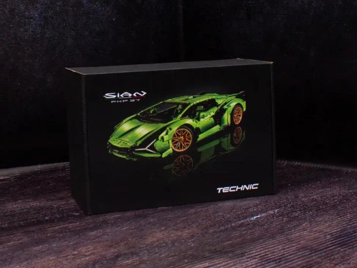 Конструктор Technic Lamborghini Sian 1280 деталей зелёный (67124