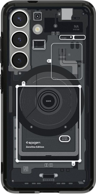 Etui plecki Spigen Ultra Hybrid MagSafe Case do Samsung Galaxy S25 Zero One Black (8809971238342) - obraz 2