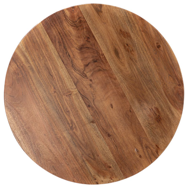 Stolik kawowy HOMLA 875422 REN lite drewno akacji + metal 60 x 60 x 40 cm (5904183875422) - obraz 2