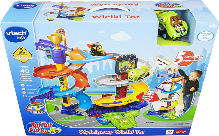 Tor wyścigowy Vtech Tut Tut Autka Wielki (5900511614596) - obraz 3