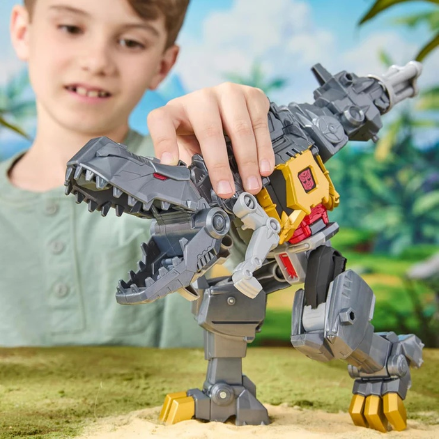 Figurka Hasbro Transformers Cyberświat Grimlock Dinozaur 25 cm G0748 (5010996319166) - obraz 4