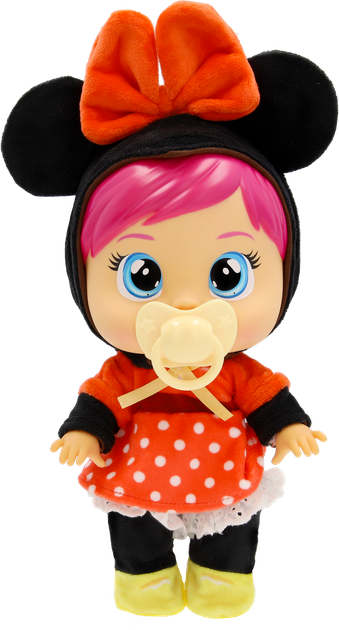 Пупс Cry Babies Disney Любовь и забота Плакса Минни с аксессуарами 26 см (8421134927384) - изображение 4