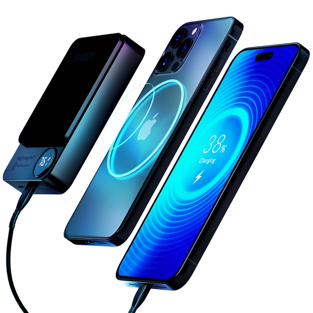 УМБ 3MK HARDY MagSynergy Ni+ 10000 mAh USB-C/Lightning Black (5903108541398) - зображення 11
