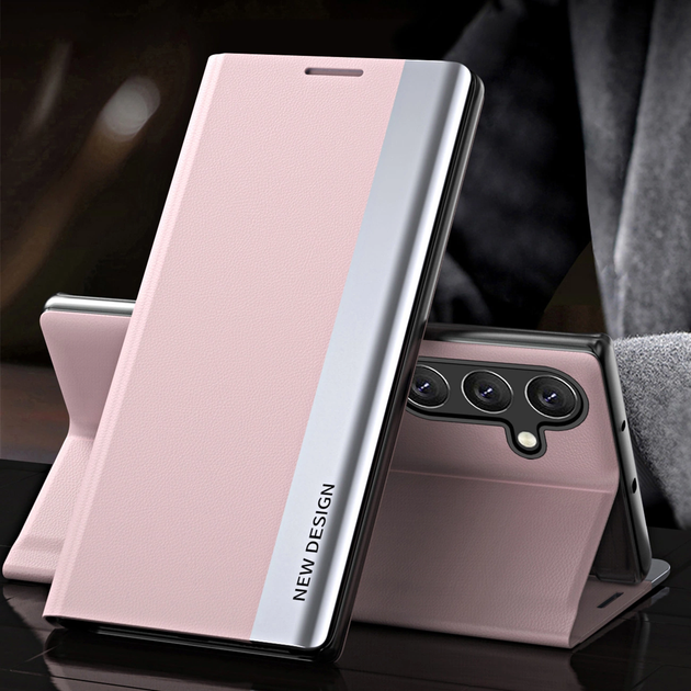 Etui z klapką Hurtel Sleep Case Pro do Samsung Galaxy S25 Plus Pink (5907769368042) - obraz 2