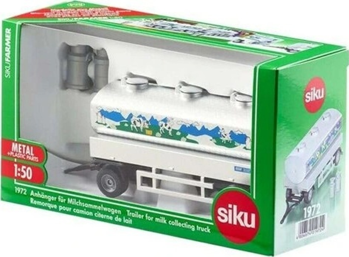 Причіп-цистерна для молока Siku Farmer s1972 (4006874019724) - зображення 1
