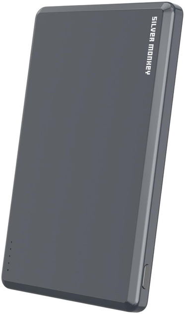 Powerbank Silver Monkey Ultra Slim 5000mAh MagSafe Grey (5905386992442) - obraz 5