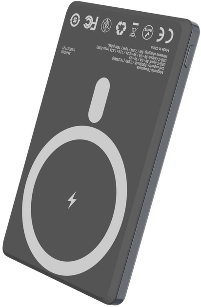 Powerbank Silver Monkey Ultra Slim 5000mAh MagSafe Grey (5905386992442) - obraz 7