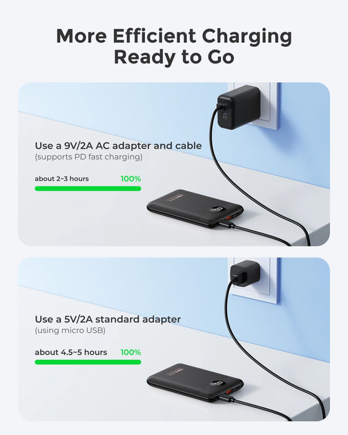 Powerbank Veektomx Mini 10000mAh 22.5W PD 3.0 Black (5907190020434) - obraz 5