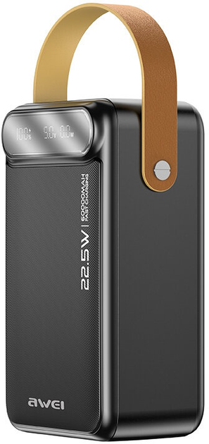 УМБ Awei P101K 60000 mAh 22.5W Black (6954284019040) - зображення 1