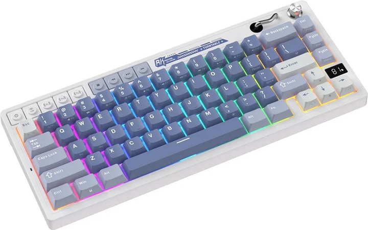 Клавіатура бездротова RK ROYAL KLUDGE M65 RGB Beige Switch Ocean Blue (RK-M65-OCBLU-BEGSW-US) - зображення 3