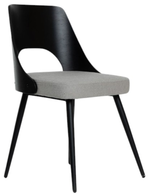 Krzesło HOMLA 712005 HELIC 48.5 x 54.5 x 76.5 cm Czarne (5906496712005) - obraz 1