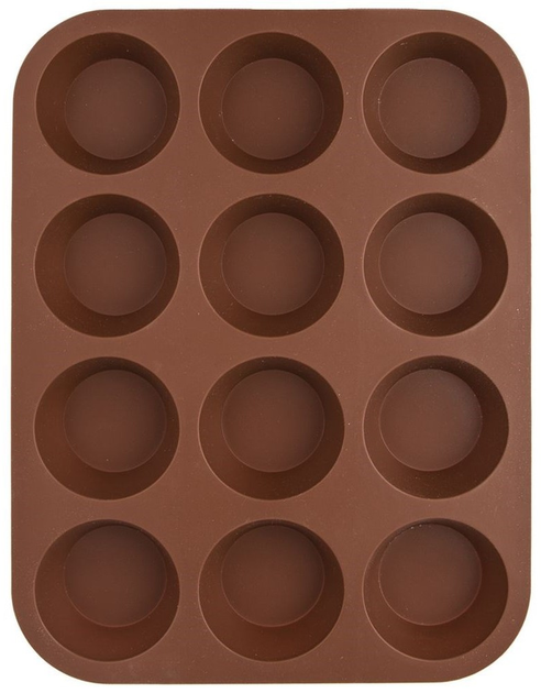 Forma do muffinek Orion Sillinie silikonowa brązowa (8592381169879) - obraz 5