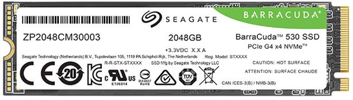Dysk SSD Seagate BarraCuda 530 2TB NVMe M.2 2280 PCIe 4.0 x4 (ZP2048CM3A003) - obraz 4