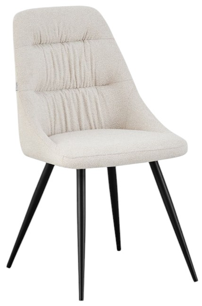 Krzesło do kuchni i salonu HOMLA 738647 QUERCIA 56 x 48 x 85 cm Beżowe (5906496738647) - obraz 1