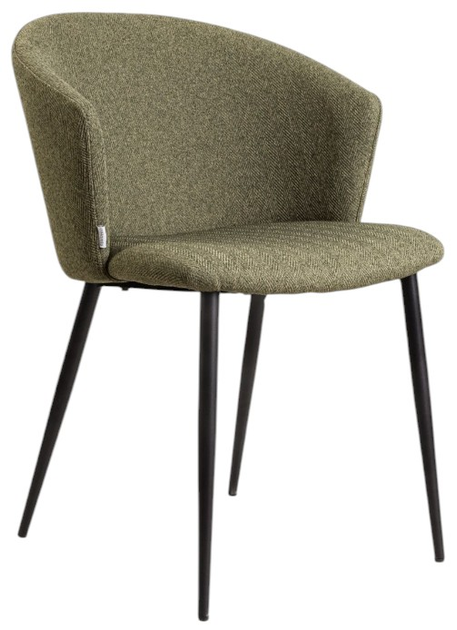 Krzesło do kuchni i salonu HOMLA 738074 LUJO 56.5 x 59 x 81 cm Zielone (5906496738074) - obraz 1