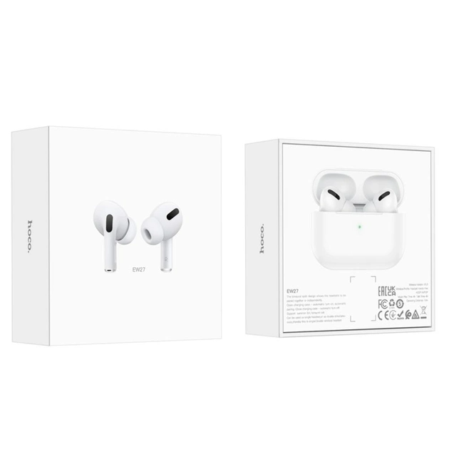 Навушники безпровідні TWS HOCO EW27 True wireless white - зображення 2