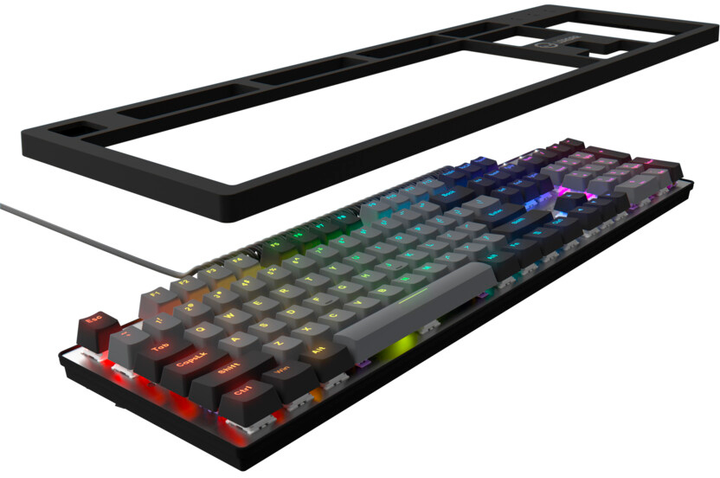 Клавіатура дротова Lorgar Azar 514 RGB USB Black (LRG-GK514B-US) - зображення 6