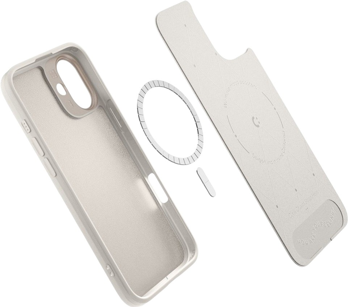 Панель Spigen Cyrill Kajuk MagFit для Apple iPhone 16 Cream (ACS08412) - зображення 8
