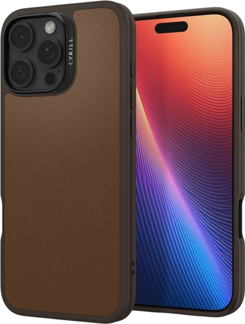Панель Spigen Cyrill Kajuk MagFit для Apple iPhone 16 Pro Max Saddle Brown (ACS08397) - зображення 3