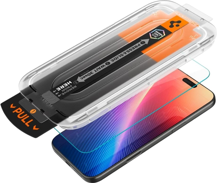 Захисне скло Spigen Glas.tR EZ Fit Pro HD для Apple iPhone 17 Pro Max/16 Pro Max (AGL10095) - зображення 2