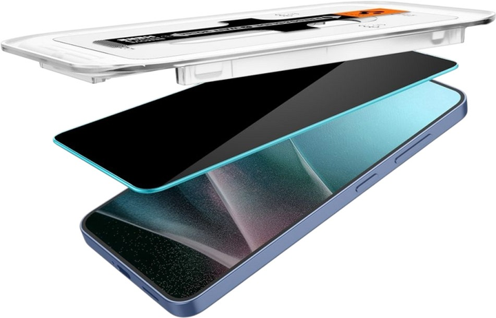 Захисне скло Spigen Glas.tR EZ Fit HD Privacy для Samsung Galaxy S25 Plus/S24 Plus 2 шт. (AGL09307) - зображення 7