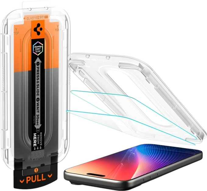 Захисне скло Spigen Glas.tR EZ Fit Pro HD для Apple iPhone 17 Pro Max/16 Pro Max (AGL10095) - зображення 3