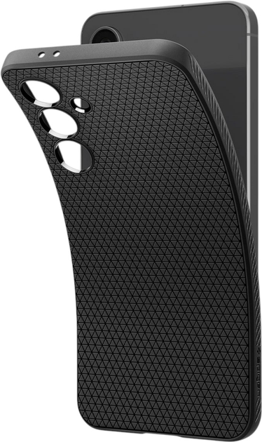 Панель Spigen Liquid Air для Samsung Galaxy S24 FE Matte Black (ACS08618) - зображення 7