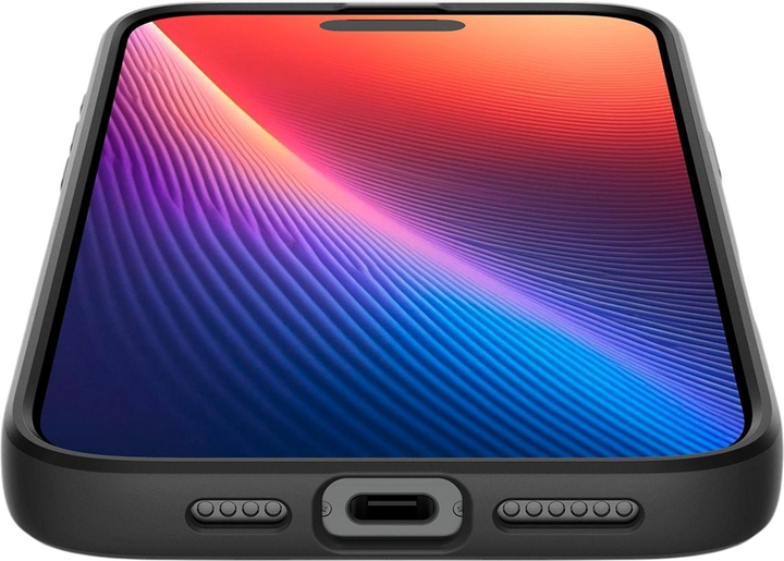 Панель Spigen Liquid Air для Apple iPhone 16 Pro Max Matte Black (ACS07988) - зображення 6