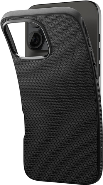 Панель Spigen Liquid Air для Apple iPhone 16 Pro Max Matte Black (ACS07988) - зображення 8