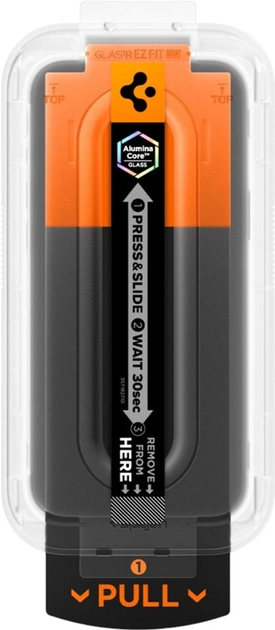 Захисне скло Spigen Glas.tR EZ Fit Pro HD Privacy для Apple iPhone 17 Pro/17/16 Pro (AGL10098) - зображення 6