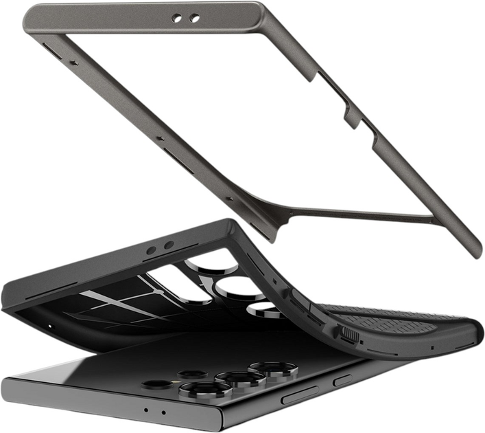 Панель Spigen Neo Hybrid для Samsung Galaxy S24 Ultra Gunmetal (ACS07305) - зображення 9