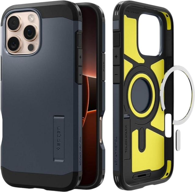 Панель Spigen Tough Armor AI MagFit для Apple iPhone 16 Pro Max Metal Slate (ACS08014) - зображення 3
