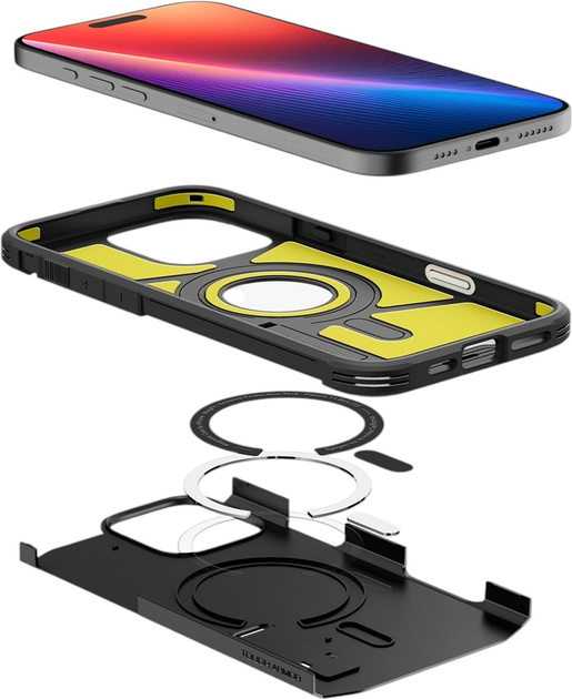 Панель Spigen Tough Armor T AI MagFit для Apple iPhone 16 Pro Max Black (ACS08503) - зображення 7