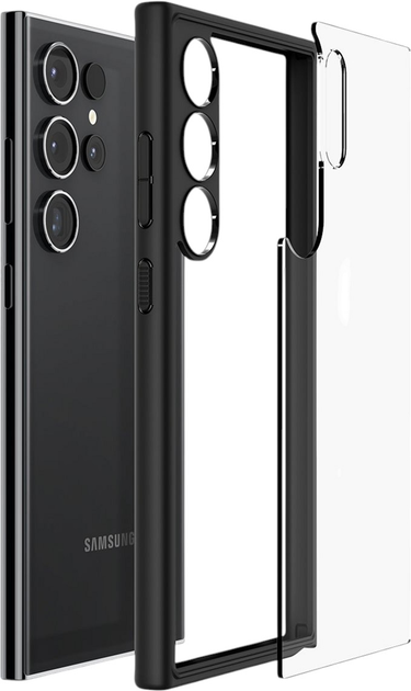 Панель Spigen Ultra Hybrid для Samsung Galaxy S24 Ultra Matte Black (ACS07295) - зображення 5