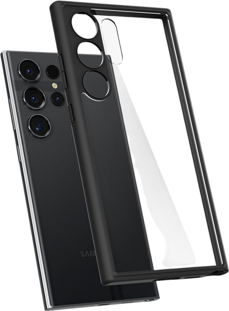 Панель Spigen Ultra Hybrid для Samsung Galaxy S24 Ultra Matte Black (ACS07295) - зображення 6