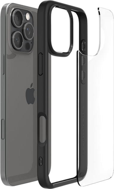 Панель Spigen Ultra Hybrid T MagFit для Apple iPhone 16 Pro Matte Black (ACS08125) - зображення 4