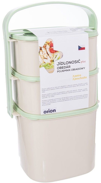 Zestaw pojemników na żywność Orion trzypoziomowy 2 l + 1.15 l + 1.15 l (8592381151089) - obraz 2