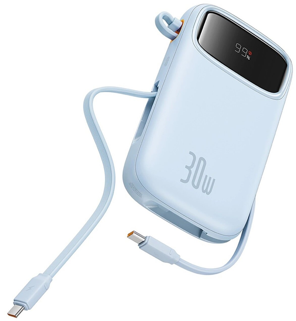 Powerbank Baseus Qpow 2 USB-C 10000 mAh 30 W Blue (P10055009313-00) - obraz 4