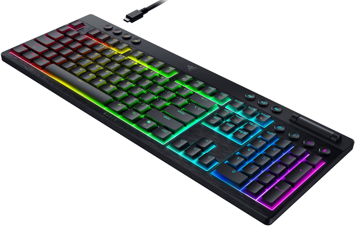 Klawiatura bezprzewodowa Razer BlackWidow V4 Low-Profile HyperSpeed Orange Switch Wireless/Bluetooth/USB Black (RZ03-05270800-R3M1) - obraz 6