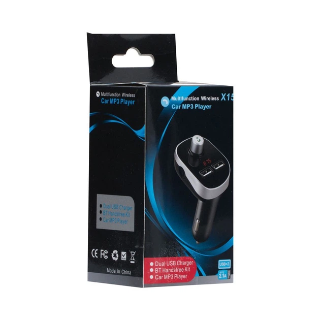 Автомобильный FM-модулятор (трансмиттер) MHZ X15 Black - изображение 4